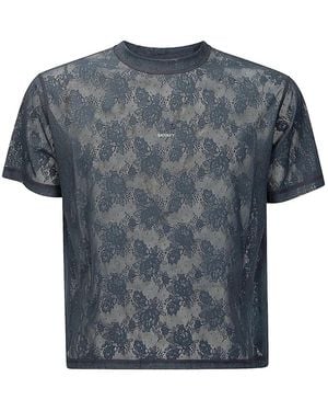 Satisfy Camiseta Con Encaje - Gris