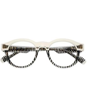 Etnia Barcelona Gafas Grau Con Montura Redonda - Blanco