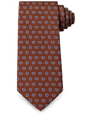 Bona Furtuna Paisley-Print Tie - Red