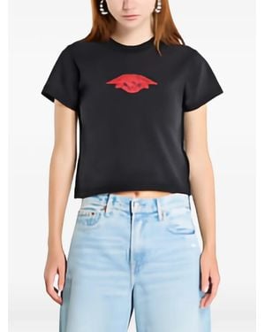 Nike Rare Air Logo-Embroidered T-Shirt - Black