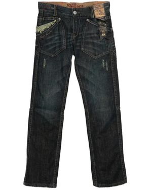 tough jeansmith Pantalon À Effet Usé - Black