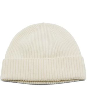 Seven Gauge Gerippte Beanie - Weiß