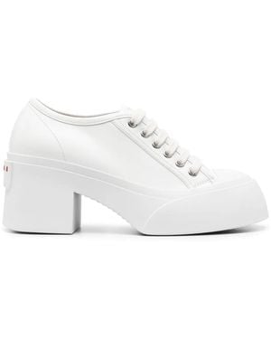 Marni Pablo 70Mm Lace-Up Pumps - White