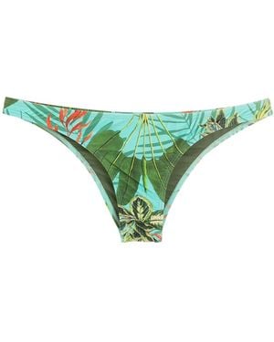 Lygia & Nanny Slip Bikini Poipu Con Stampa Tropicale - Verde