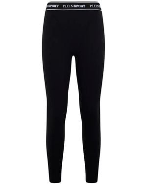 Philipp Plein Logo Elastic Leggings - Blue