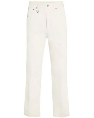 Paolo Pecora Pantalon Ample À Coupe Cinq Poches - White