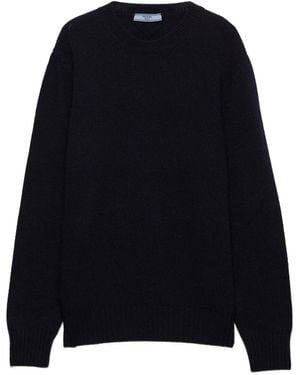 Prada Pullover mit Rundhalsausschnitt - Blau