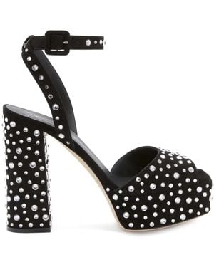 Giuseppe Zanotti 120Mm New Betty Sparkle Sandals - Black