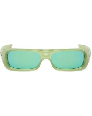 Oakley Permian Rectangle-Frame Sunglasses - Green