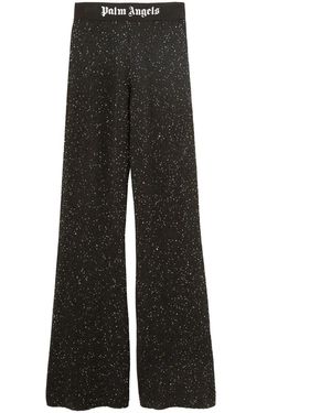 Palm Angels Knitted Pants - Black