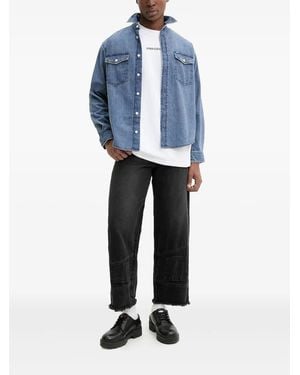 Desigual Frayed-Hem Jeans - Blue