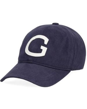 GANT Logo-Patch Baseball Cap - Blue