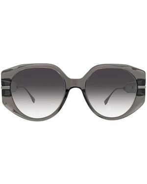 Fendi Round-Frame Sunglasses - Gray