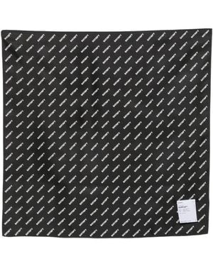 Satisfy Foulard Con Logo - Nero