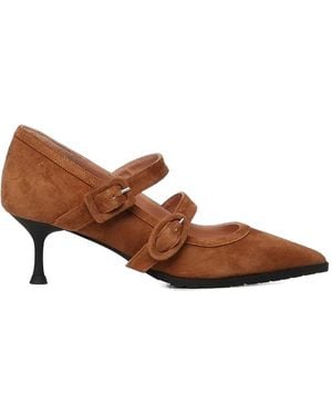 Giuliano Galiano Escarpins Geluci En Daim - Brown