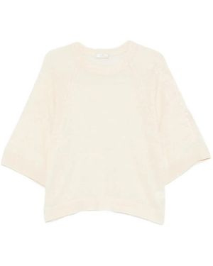 Panicale Jersey Con Lentejuelas - Blanco