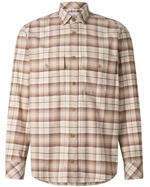 Bogner Checked Flannel Shirt - Natural