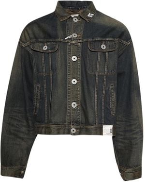 Maison Mihara Yasuhiro Both Sides Front Denim Jacket - Black