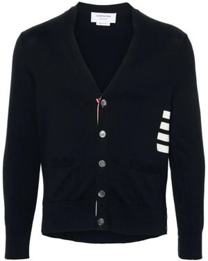 Thom Browne Cárdigan con cuello en V - Azul