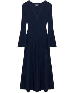 Jonathan Simkhai Genna Bell-Sleeve Midi Dress - Blue