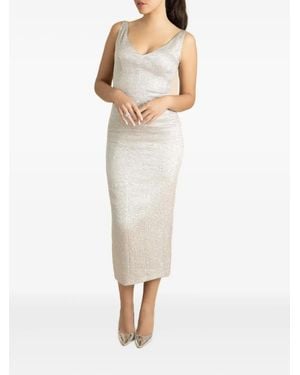 Adam Lippes Willa V-Neck Midi Dress - White