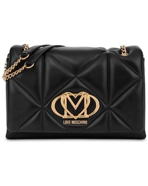 Love Moschino キルティング ショルダーバッグ - ブラック