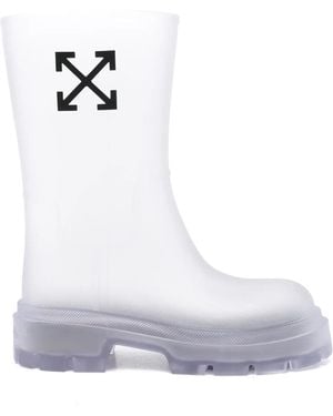 Off-White c/o Virgil Abloh Reboot Arrow Boots - White