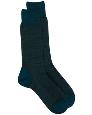 ZEGNA Pointillism Socks - Blue