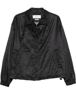 McQueen Skull-Jacquard Jacket - Black