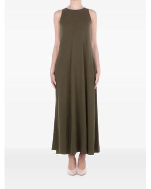 Max Mara Elasticated-Underbust Jersey Maxi Dress - Green