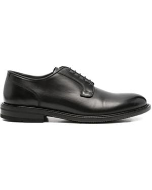 JOHN HARRISON Lace-Up Leather Derby Shoes - Black