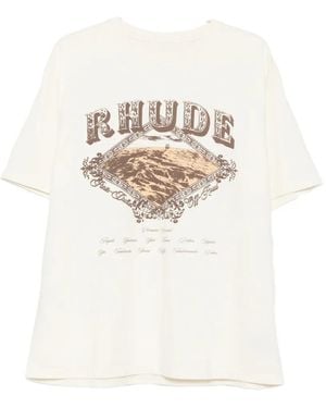 Rhude Graphic-Print T-Shirt - White