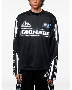 GODMADE Logo-Detail T-Shirt - Black
