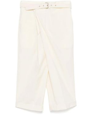 Comme des Garçons Wide Leg Trousers - White