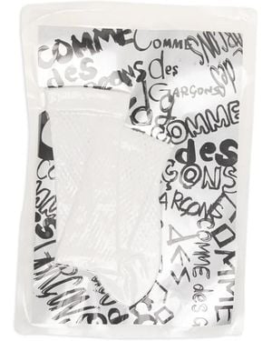 Comme des Garçons Logo Socks - White