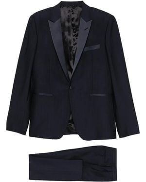 Reveres 1949 Shawl-Collar Suit - Blue
