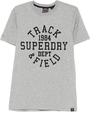 Superdry Graphic-Print T-Shirt - Grey