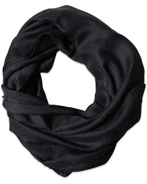 Dolce & Gabbana Crown-Print Scarf - Black
