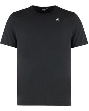 Tシャツ・カットソー K-WAY Men T-shirt Black K3136CW USY K-WAY: T-shirt men - Black | K-Way t-shirt K3136CW online at