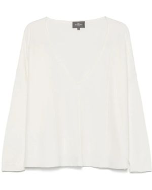 Eric Bompard Vネック セーター - ホワイト