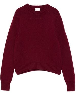 Moncler Pull À Encolure Ronde - Rouge