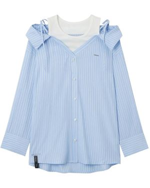 Musium Div. Striped Tie-Straps Top - Blue