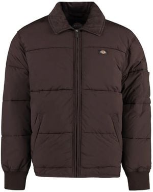 Dickies Padded Zip-Up Jacket - Brown