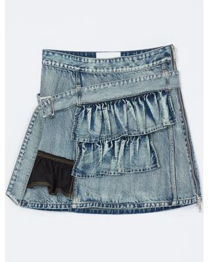3.1 Phillip Lim デニム ミニスカート - ブルー