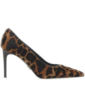 Sergio Levantesi Dusy Pumps mit Animal-Print 90mm - Braun