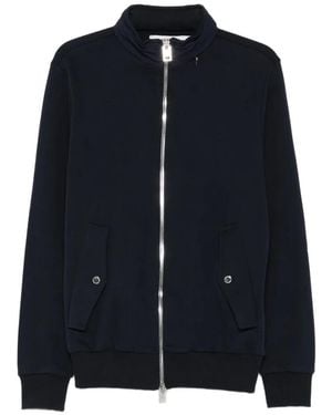 Les Hommes Zip-Up High-Neck Cardigan - Blue