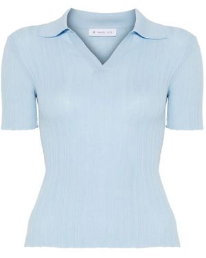 Manuel Ritz Ribbed T-Shirt - Blue