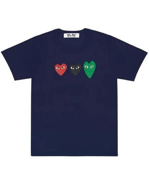 COMME DES GARÇONS PLAY 3 Brothers T-Shirt - Blue