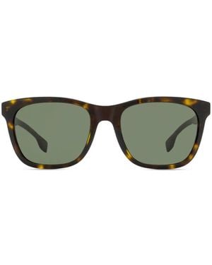 BOSS Rectangular Sunglasses - Brown