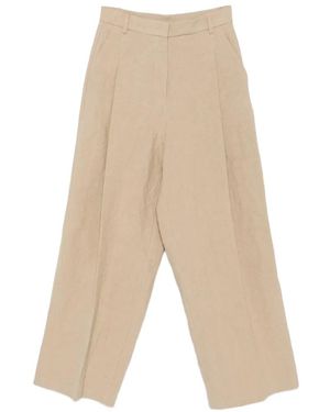 N°21 Pantalon Ample À Design Plissé - White